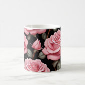 Mug Motif de fleurs rose (Centre)