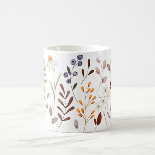 Mug Motif de fleurs sauvages d'automne (Centre)