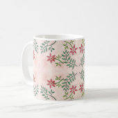 Mug Motif de fleurs Star (Devant gauche)