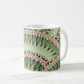 Mug Motif de fleurs tropicales peintes à la main (Devant droit)