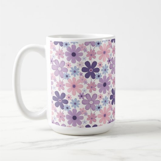 Mug Motif de fleurs Y2K (Gauche)