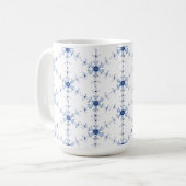 Mug Motif de flocon de diamant (Devant gauche)