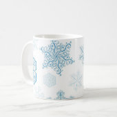 Mug Motif de flocon de neige (Devant gauche)