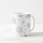 Mug Motif de flocon de neige (Devant droit)