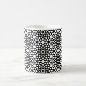 Mug Motif de flocon de neige noir et blanc (Centre)