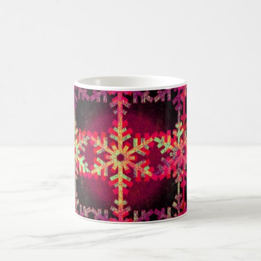 Mug Motif de flocon rose (Centre)