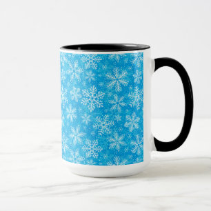 Mug Motif de flocons blancs