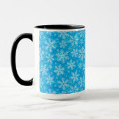 Mug Motif de flocons blancs (Gauche)