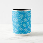 Mug Motif de flocons blancs (Centre)
