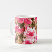 Mug Motif de floraison florale rose – Conception botan (Devant gauche)