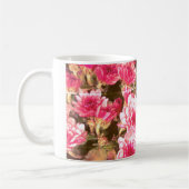 Mug Motif de floraison florale rose – Conception botan (Gauche)