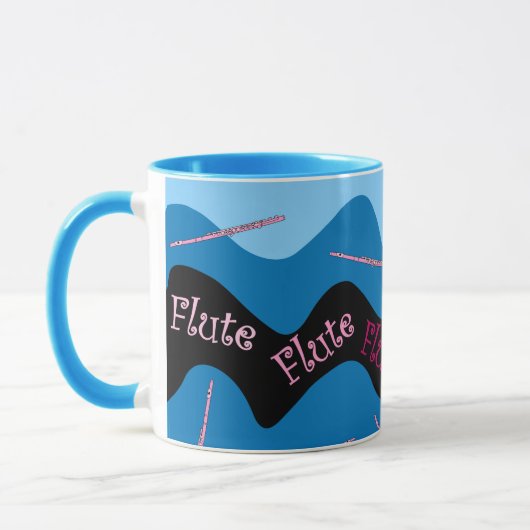 Mug Motif de flute rose (Gauche)