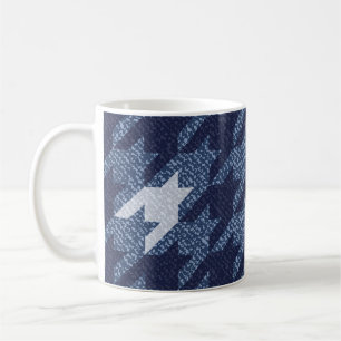 Mug Motif de fond en jeans à tartan pied-de-poule
