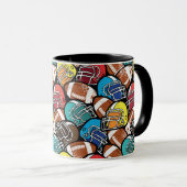 Mug Motif de football américain (Devant droit)