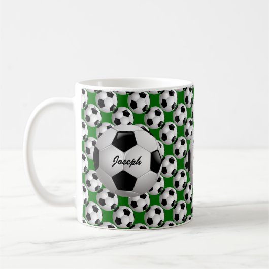 Mug Motif de football personnalisé (Gauche)