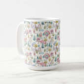 Mug Motif de forêt de Pâques pastel (Devant gauche)