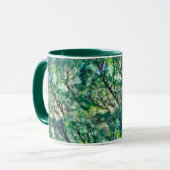 Mug Motif de forêt verte aquarelle (Devant gauche)