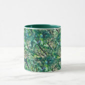 Mug Motif de forêt verte aquarelle (Centre)