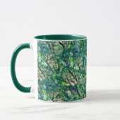Mug Motif de forêt verte aquarelle (Gauche)