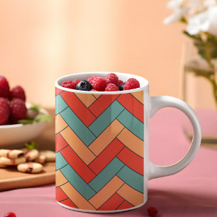 Mug Motif de forme géométrique transparent