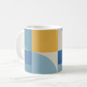 Mug Motif de formes abstraites de géométrie moyenne (Devant gauche)