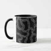 MUG MOTIF DE FORMES DE LIGNE BLANCHE (Gauche)