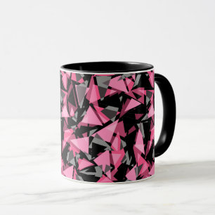 Mug motif de formes de triangles géométriques
