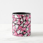 Mug motif de formes de triangles géométriques (Centre)