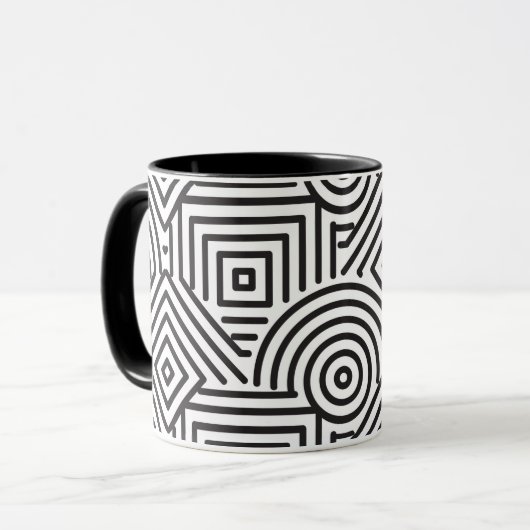 Mug Motif de formes géométriques (Devant gauche)