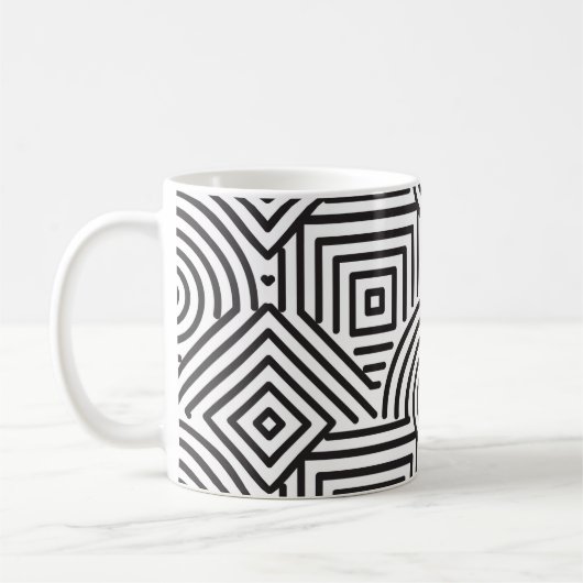 Mug Motif de formes géométriques (Gauche)