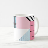 Mug Motif de formes géométriques transparente. (Devant droit)