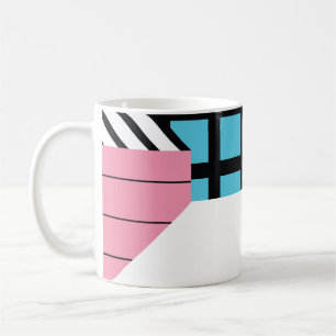 Mug Motif de formes géométriques transparente.
