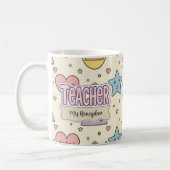 Mug Motif de formes mathématiques d'enseignant mignon (Gauche)