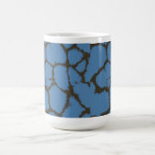 Mug Motif de fourrure de girafe bleue (Centre)