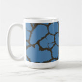 Mug Motif de fourrure de girafe bleue (Gauche)