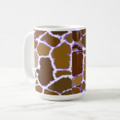 Mug Motif de fourrure de girafe multicolore (Devant gauche)
