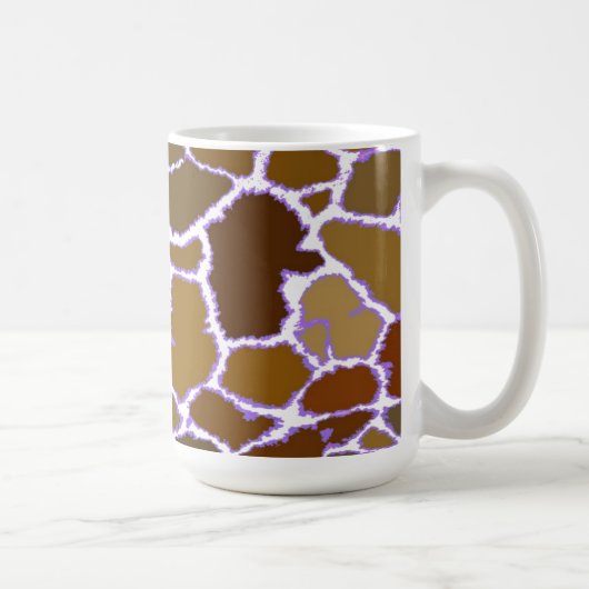 Mug Motif de fourrure de girafe multicolore (Droite)