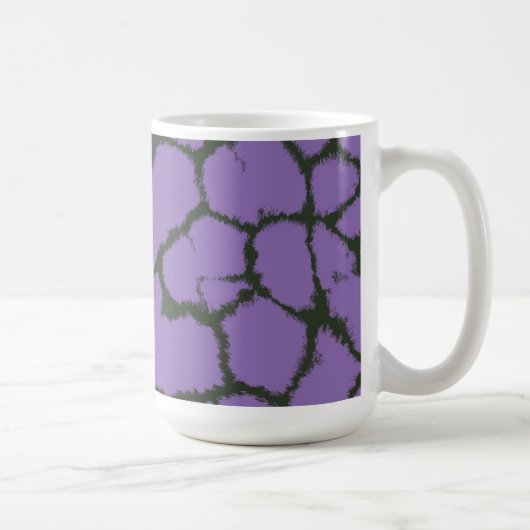 Mug Motif de fourrure de girafe violette (Droite)