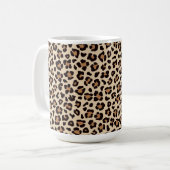 Mug Motif de fourrure léopard (Devant gauche)