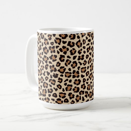 Mug Motif de fourrure léopard (Devant gauche)