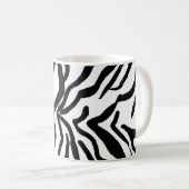 Mug Motif de fourrure noir et blanc Zebra (Devant droit)