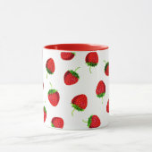 Mug Motif de fraise rouge (Centre)