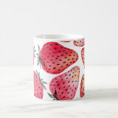 Mug Motif de fraises d'aquarelle. (Centre)