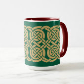 Mug Motif de frise de nœuds celtiques (Devant droit)