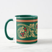 Mug Motif de frise de vigne de style médiéval (Gauche)