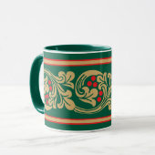 Mug Motif de frise de vigne de style médiéval (Devant gauche)