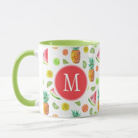 Mug Motif de fruit glacé d'aquarelle (Gauche)