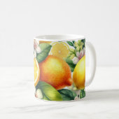 Mug Motif de fruits d'agrumes à l'aquarelle (Devant droit)