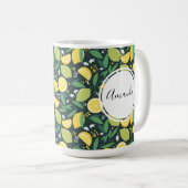 Mug Motif de Fruits de citron jaune et de citron vert (Devant droit)