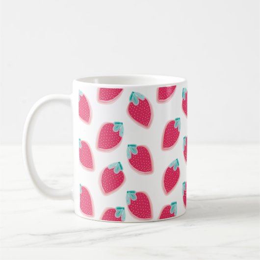 Mug Motif de fruits de fraise cuite (Gauche)